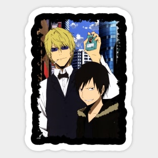 izaya and shizuo Sticker